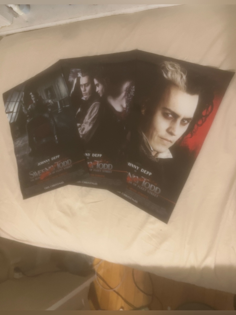Sweeney Todd: ALL 3 Movie Poster Demon Barber Fleet Street 13.5x20 Johnny Depp